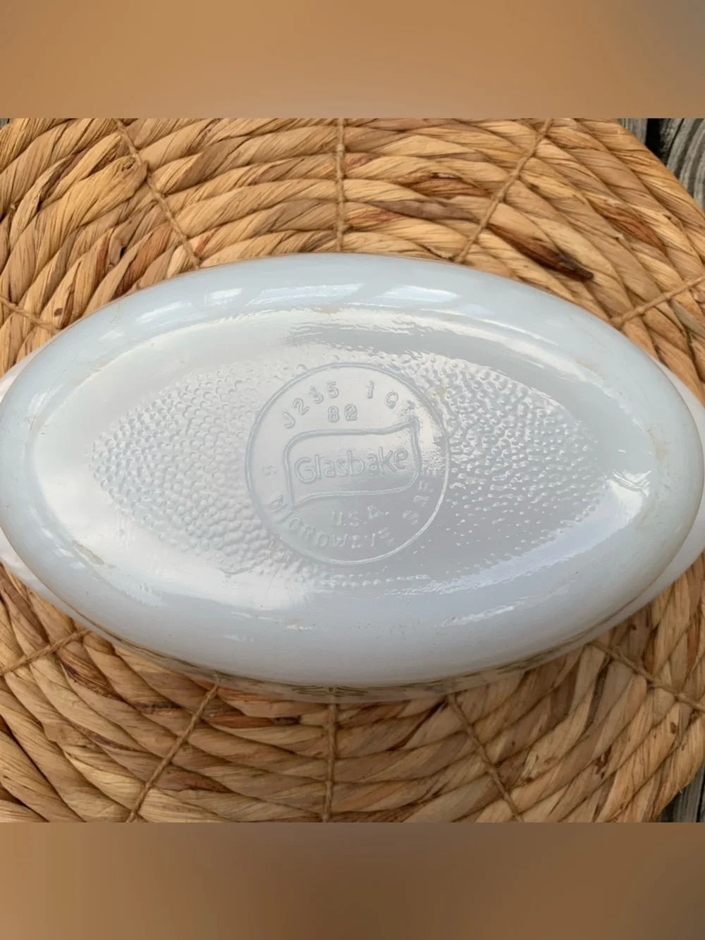 Glasbake classic white